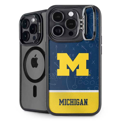 University of Michigan Jersey Split iPhone 15 Pro Kickstand Case